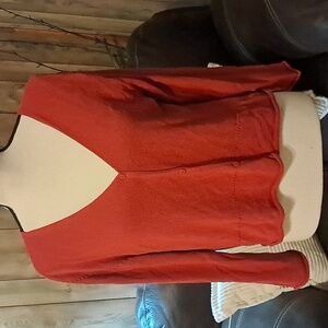 Eileen Fisher Button Down V Neck Knit Cardigan Size M